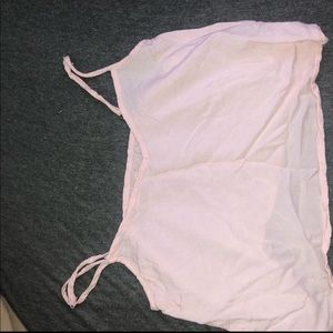 pink crop top